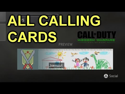 ALL CALLING CARDS! - Modern Warfare Remastered!