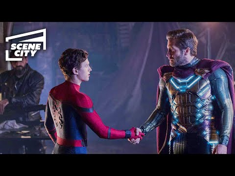 Spider-Man Far From Home: Peter Meets Mysterio (JAKE GYLLENHAAL, TOM HOLLAND SCENE) | With Captions