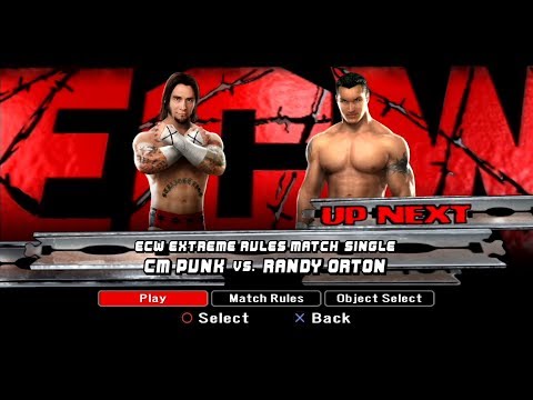 WWE SmackDown VS Raw 2008 PS3 - CM Punk VS Randy Orton - ECW Extreme Rules