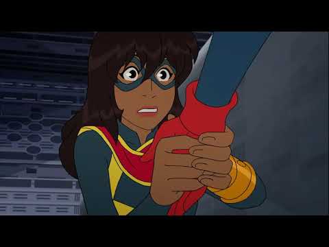 Ms Marvel Kamala Khan meets Captain Marvel Carol Danvers - Marvel Rising Secret Warriors