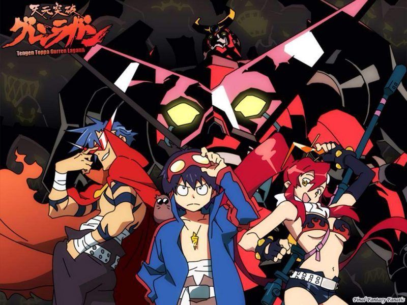 Best action anime tengen toppa gurren lagann