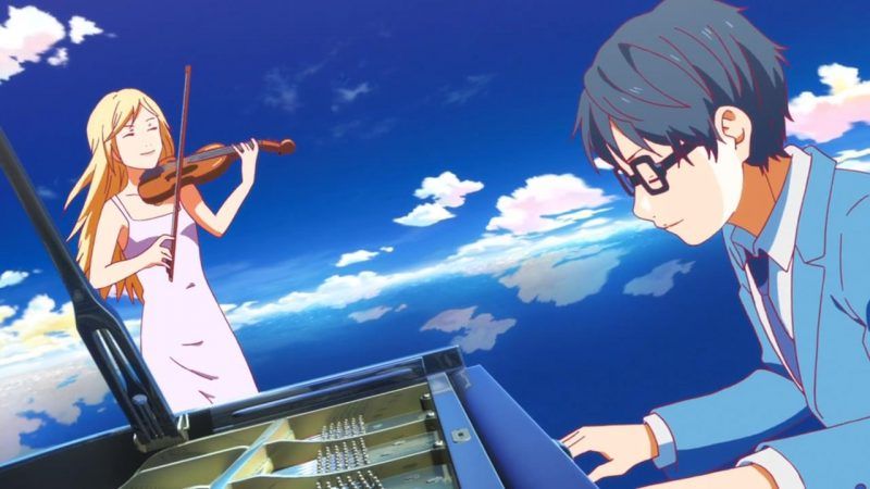 Best romance anime shigatsu wa kimi no uso