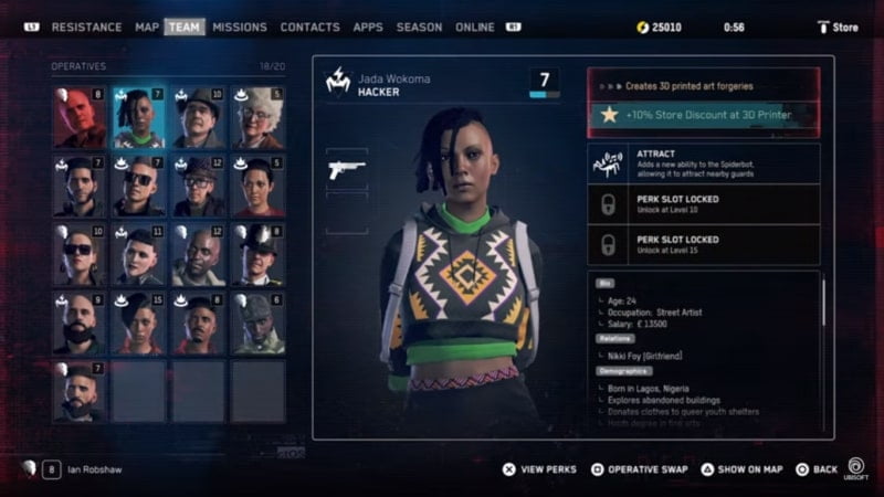 Watch Dogs Legion Characters