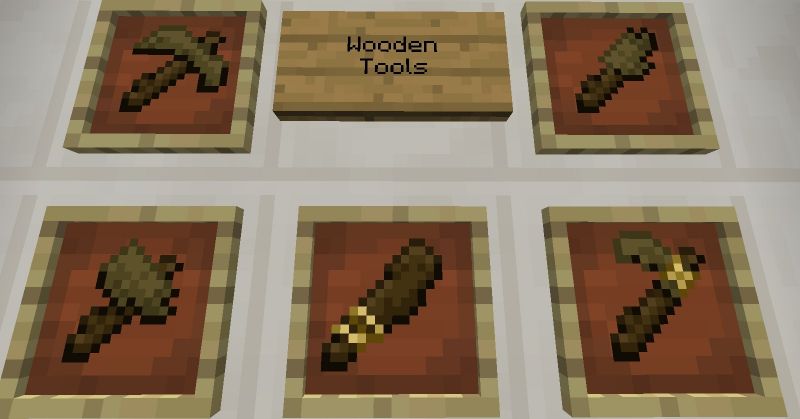 Minecraft Wooden Tools