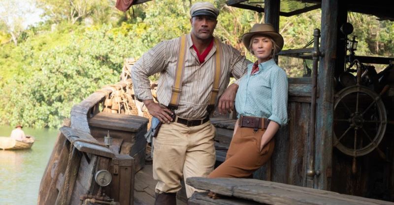 Dwayne Johnson And Emily Blunt In Jungle Cruise