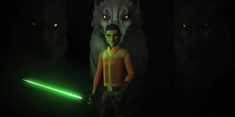 Ezra Bridger And The Loth Wolves In Star Wars Rebels Finale Cropped