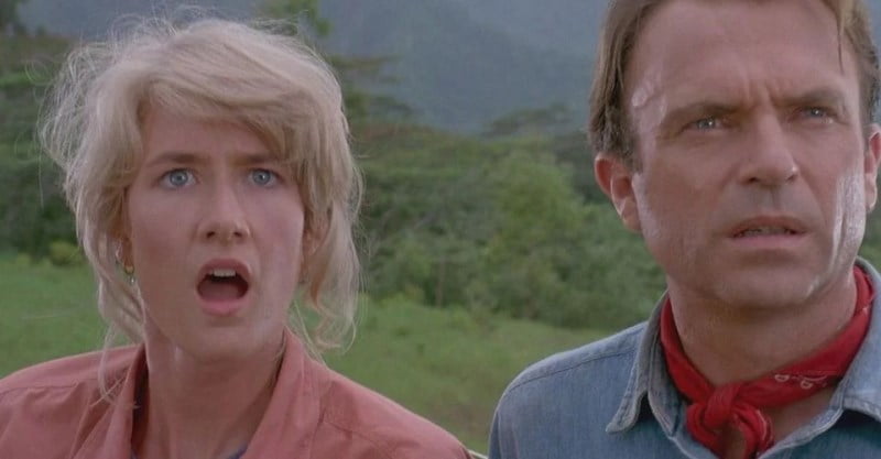 Laura Dern And Sam Neill Ellie Sattler And Alan Grant Jurassic Park1