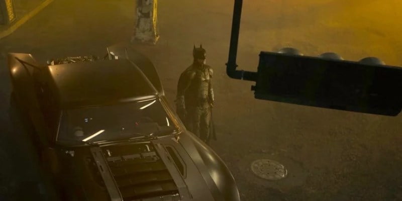 Robert Pattinson And Batmobile In The Batman1