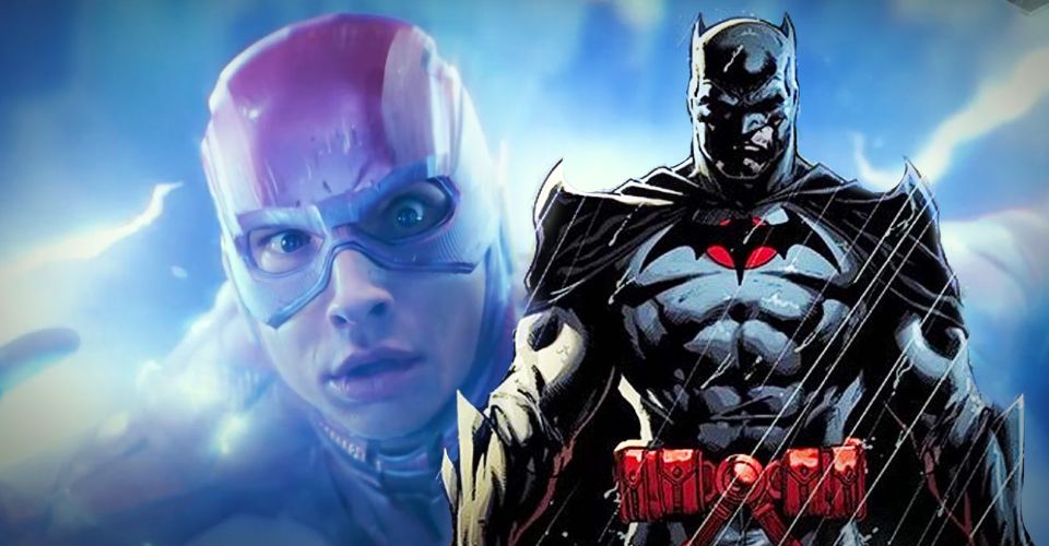 A Comic Book Depiction Of Flashpoint Batman Alongside Ezra Miller As The Flash In Justice League