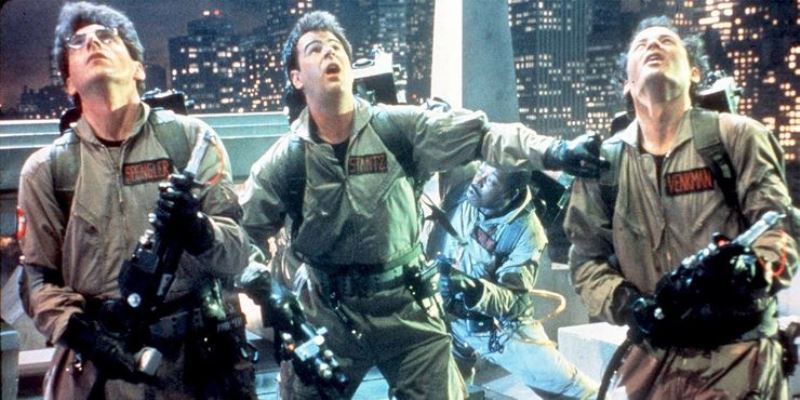 Bill Murray Dan Aykroyd And Harold Ramis In Ghostbusters