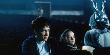 Jake Gyllenhaal And Jena Malone In Donnie Darko In A Movie Theater