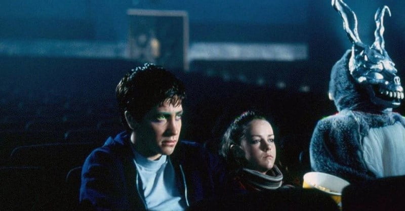Jake Gyllenhaal And Jena Malone In Donnie Darko In A Movie Theater