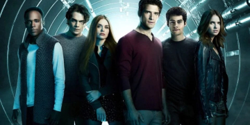 Tyler Posey As Scott Mccall Dylan Obrien As Stiles Stilinski Holland Roden As Lydia Martin Teen Wolf ~1