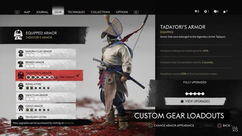 Custom Gear Loadouts