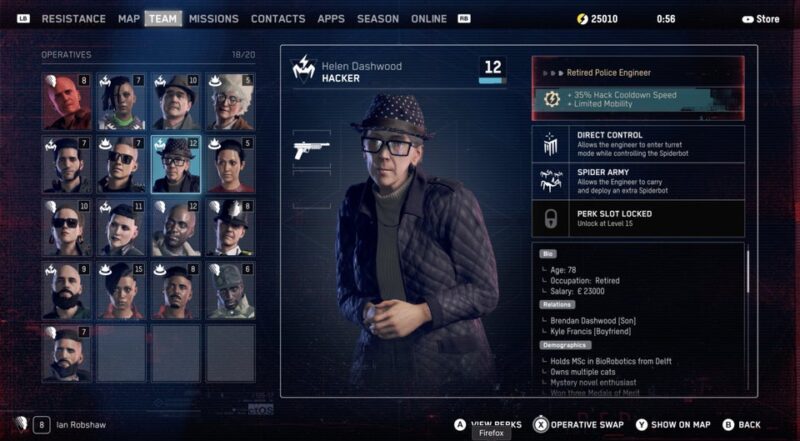 Watch Dogs Legion Operative Abilities