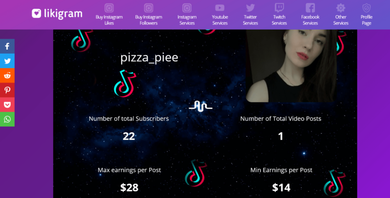 Likigram - TikTok Money Calculator