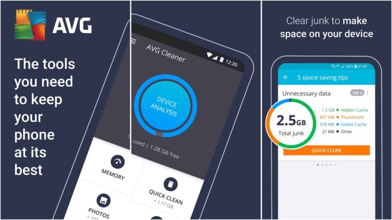 Best Android Junk Cleaner, AVG Cleaner