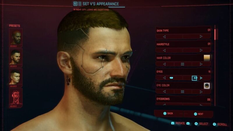 Cyberpunk 2077 Character Creation