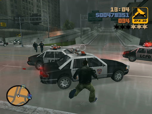Fight With Cops in GTA 3