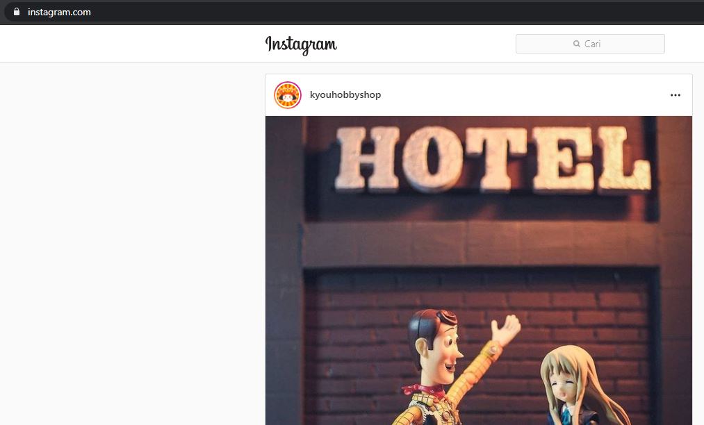 Open Instagram on PC Browser