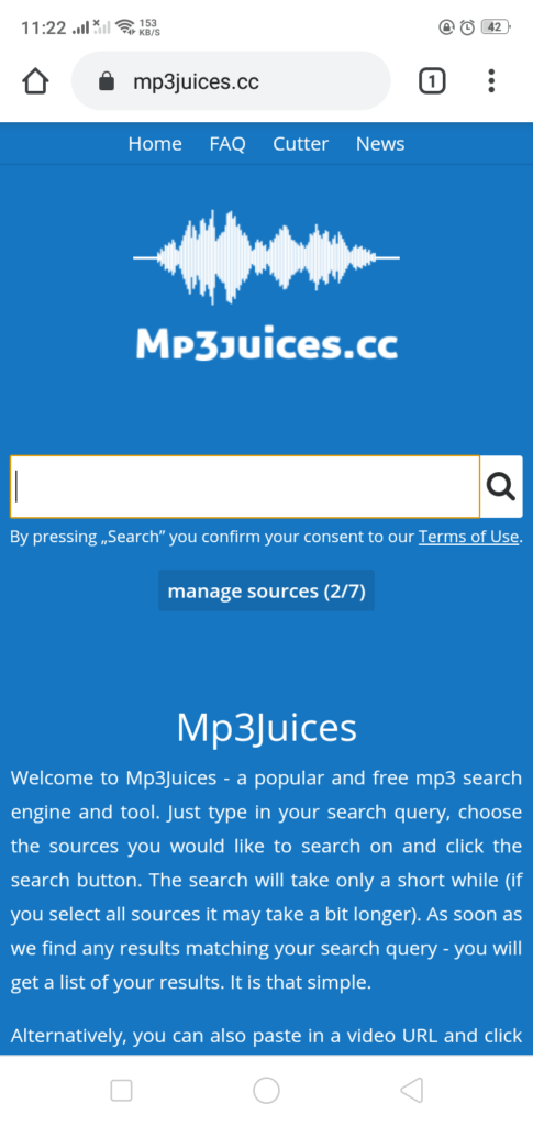 Open MP3Juice Website