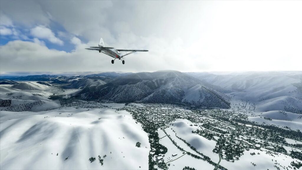 Microsoft Flight Simulator Adds Real-Time Snow