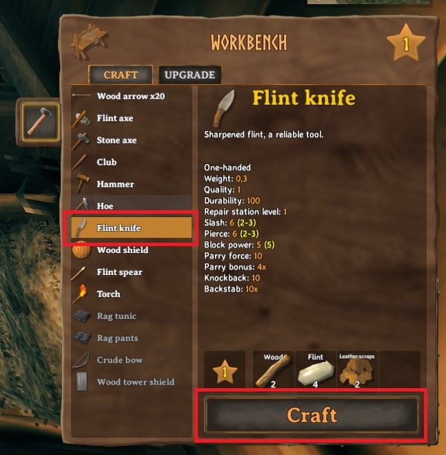how to craft a flint knife in valheim 4