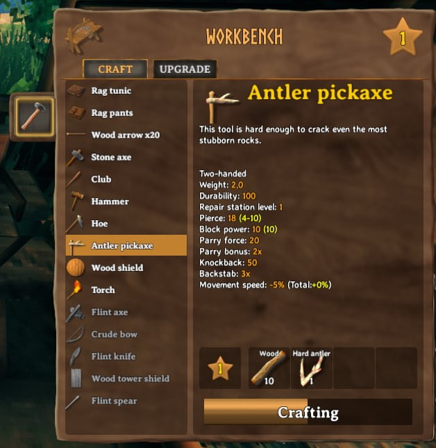 how to craft an antler pickaxe in valheim 5