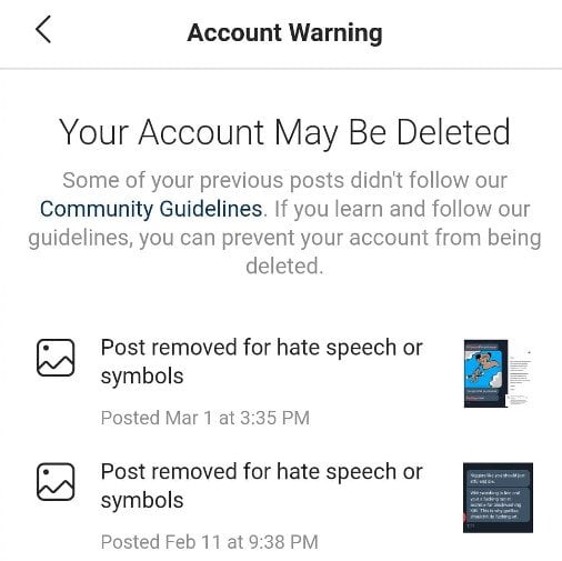 Instagram Warns Thumin Not To Hate Speech 2