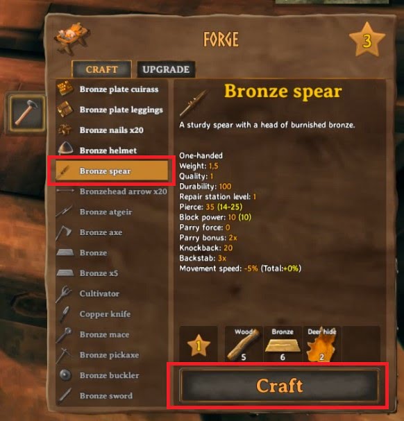 How To Make Bronze Spear In Valheim 4