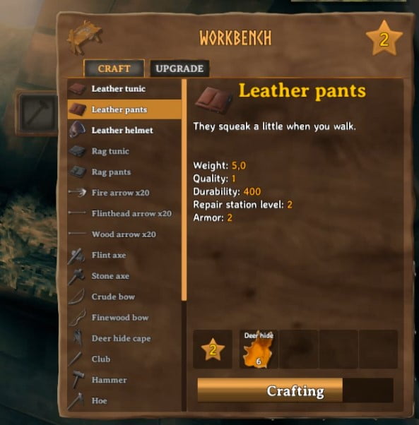 How To Make Leather Pants In Valheim 5