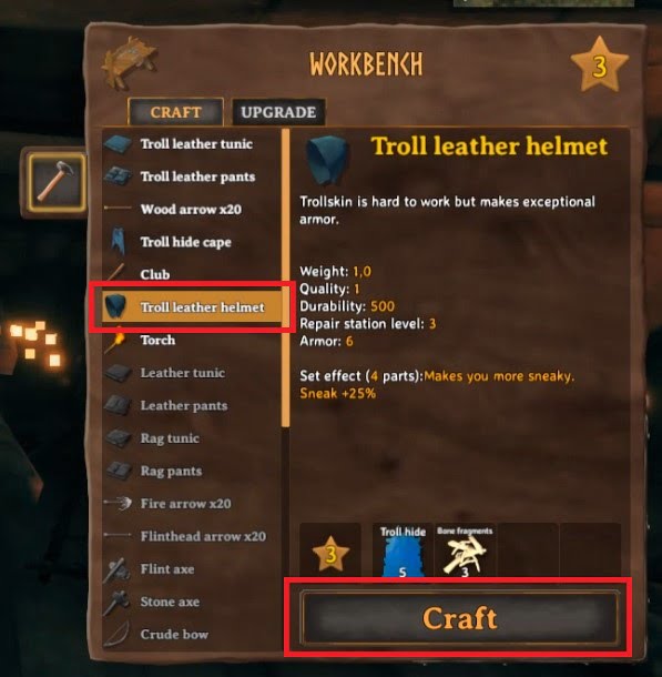 How To Make Troll Leather Helmet In Valheim 4