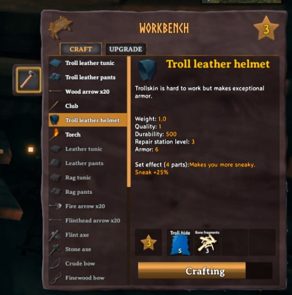 How To Make Troll Leather Helmet In Valheim 5