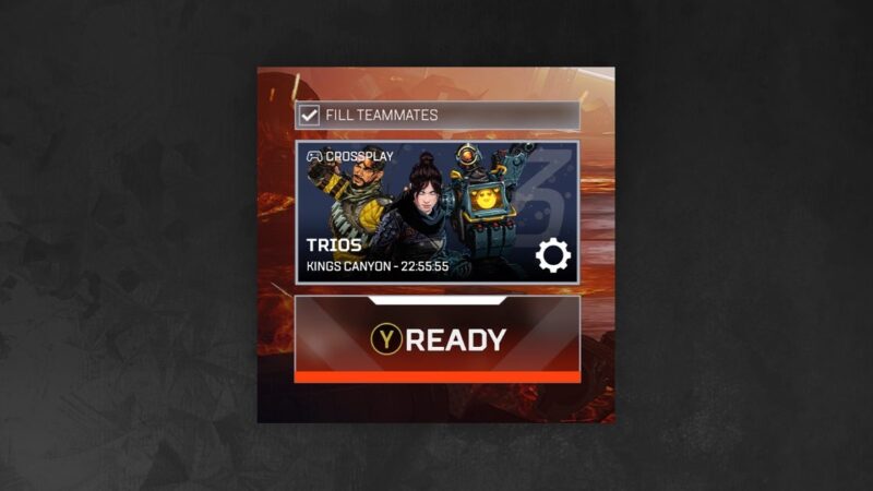 Fill Teammates Apex Legends