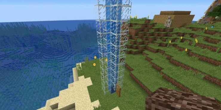 How To Make A Water Elevator In Minecraft