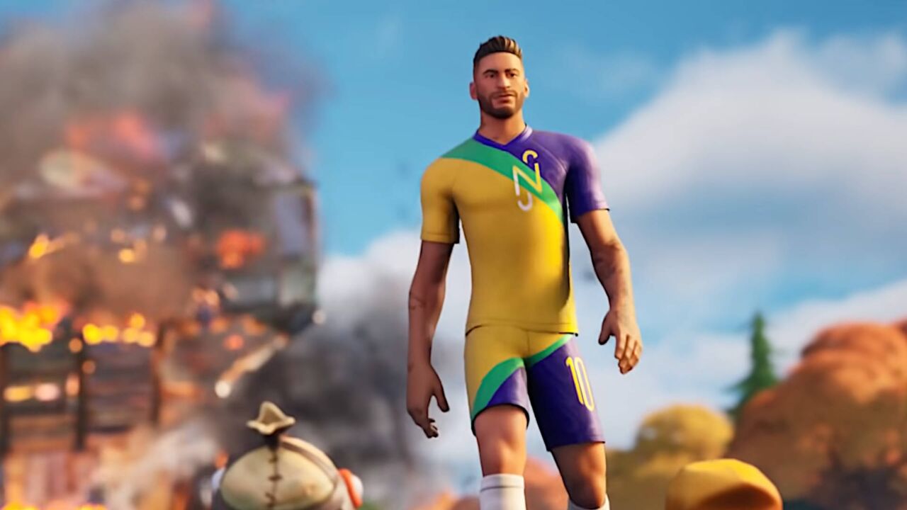 How To Score A Goal With The Soccer Ball Toy As Neymar Jr In Fortnite Game