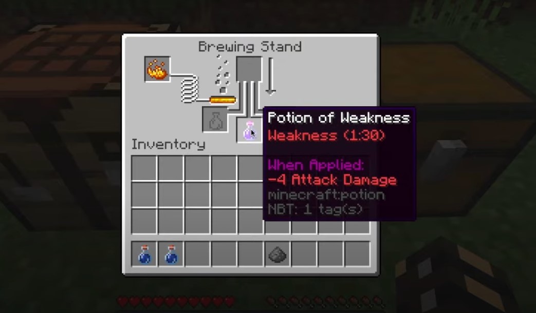 How To Make Splash Potion Of Weakness Minecraft 3