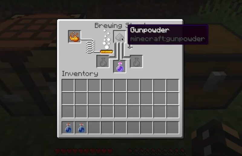 How to Make Splash Potion of Weakness in Minecraft