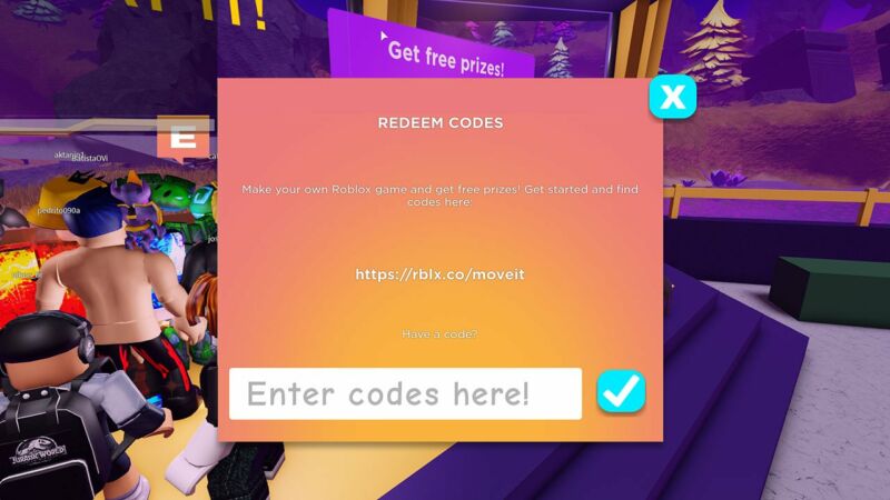 Roblox Code Redeem In Game