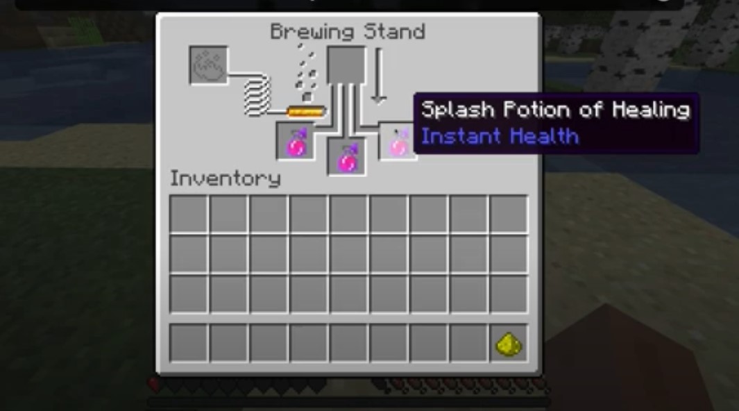 Splash Potion Of Healing Minecraft Finish
