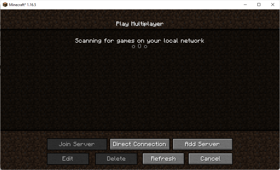 Add Minecraft Multiplayer Server