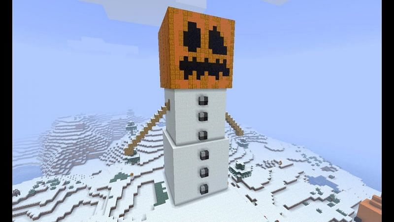 Build Snow Golem In Minecraft