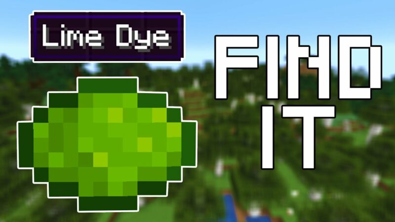 Make Lime Dye In Minecraft