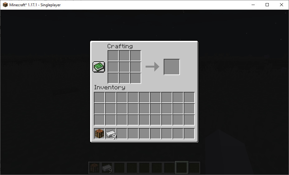 Open Your Crafting Table For Making Block Of Iron
