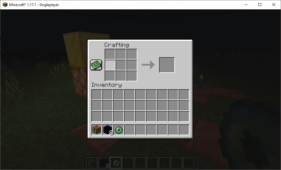 Open Your Crafting Table To Making Ender Chest