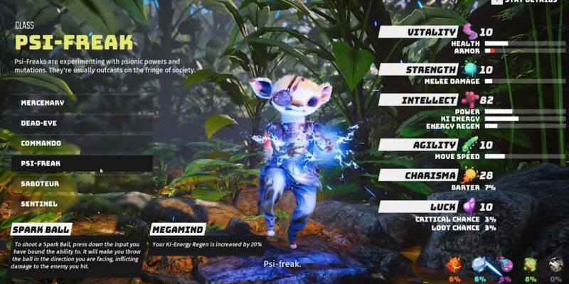 Best Biomutant Classes, Psi Freak Biomutant