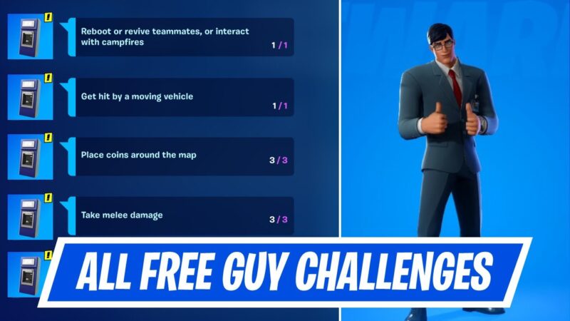 Fortnite Free Guy Coin Challenges