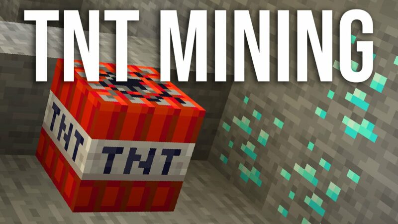 Mining Diamonds In Minecraft Using Tnt