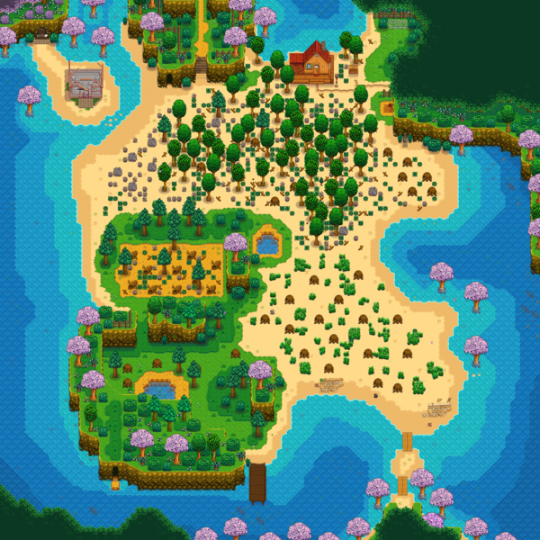 Stardew Valley Every Farm Map, Ranked Beach