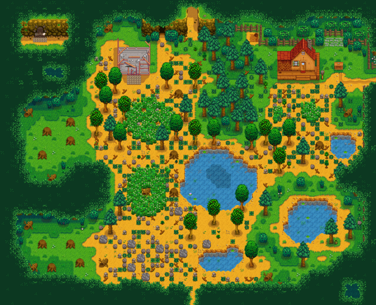 Stardew Valley Every Farm Map, Ranked Forest